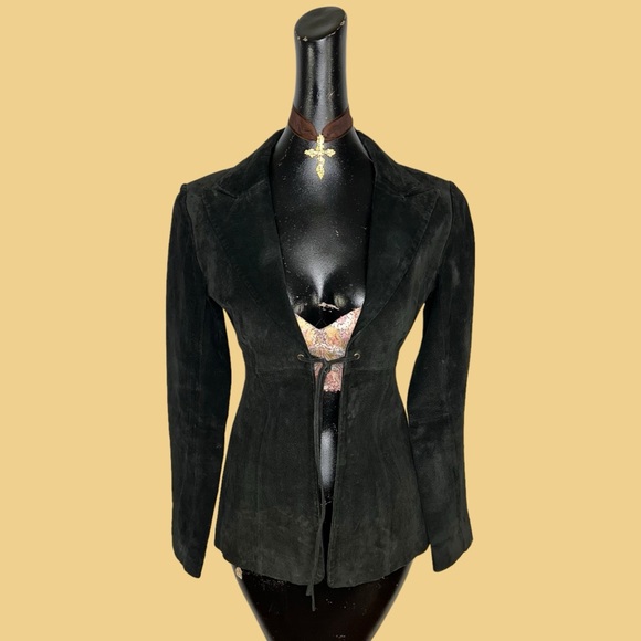 Vintage Blue asphalt leather jacket - Picture 10 of 16